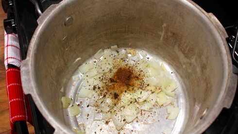 Onions, Garlic, and Spices