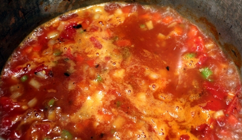 Tomato Sauce Mixture with Steaks