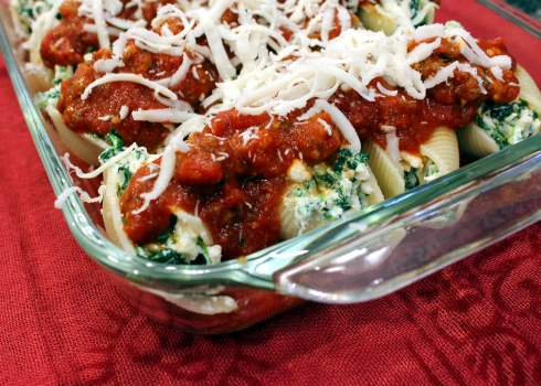 Stuffed Shells Ready to Cook