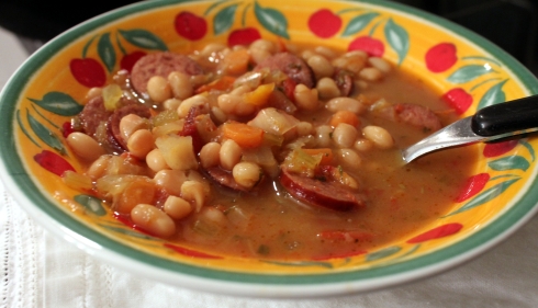 White Bean and Sausage Crock Pot Soup
