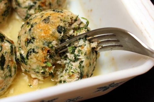 Baked Spinach, Garlic, and Rosemary Turkey Meatballs