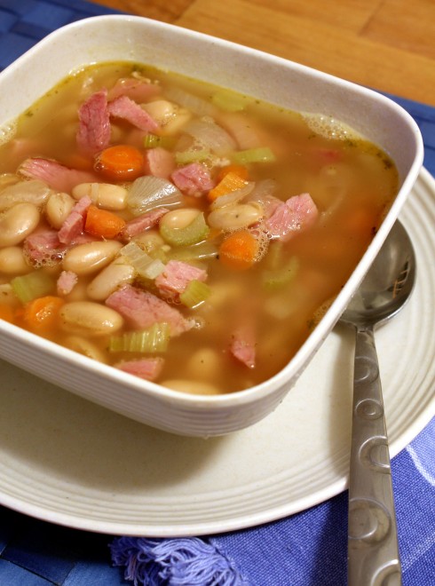 Quick and Easy Ham and White Bean Soup