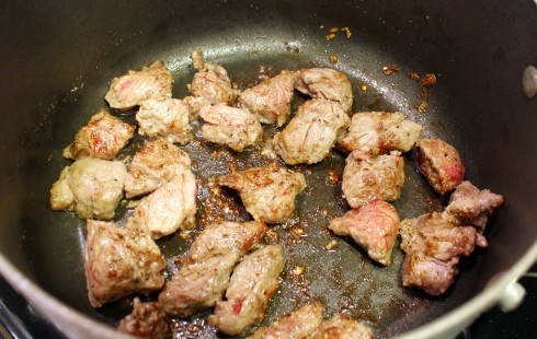 Browning the Stew Meat