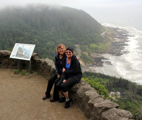 Me and Friend at top of Cape Perpetua