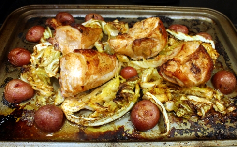 Pan-Roasted Chicken Cabbage and Potatoes2