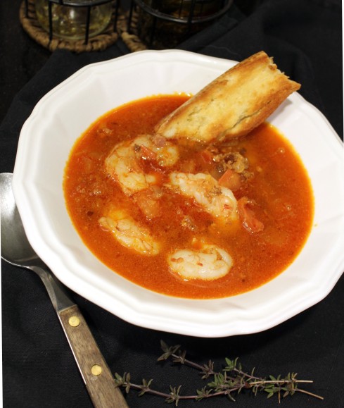 Shrimp and Chorizo Soup